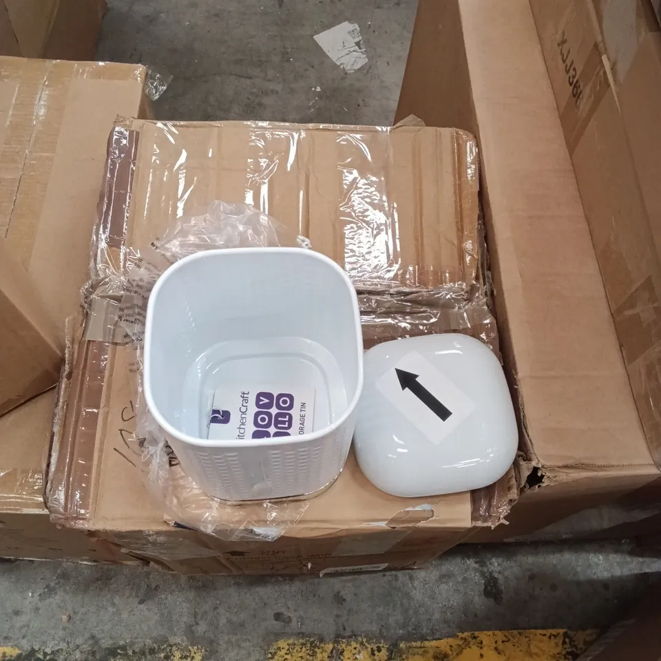 BOXED KITCHENCRAFT STORAGE CONTAINER (SET OF 3) - WHITE