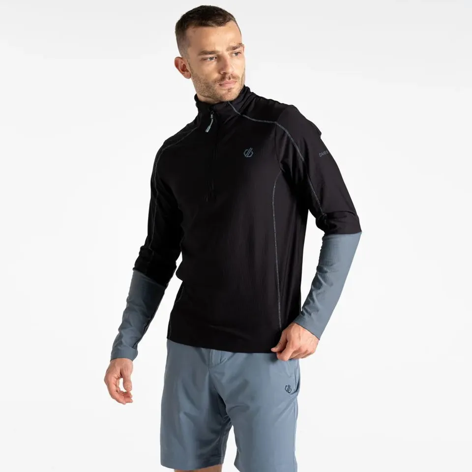 BRAND NEW DARE2B TORREKLITE JERSEY IN BLACK/STORMY WEATHER - UK MEDIUM