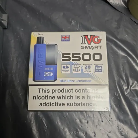 IVG SMART S500 DISPOSABLE VAPE – BLUE RAZZ LEMONADE, 20 MG/ML NICOTINE