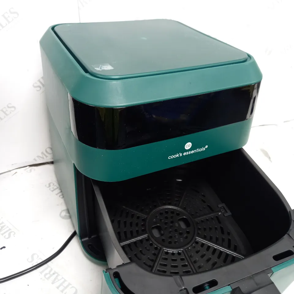 BOXED COOKS ESSENTIALS 5.8L AIR FRYER, EMERALD GREEN