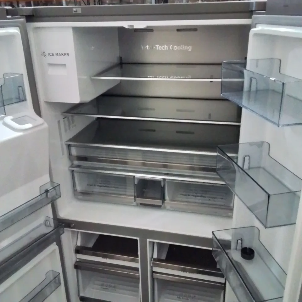 HISENSE AMERICAN STYLE 4 DOOR FRIDGE FREEZER IN SILVER