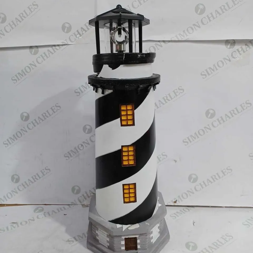 GARDEN REFLECTIONS SOLAR LED LIGHTHOUSE 50CM