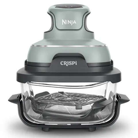 OUTLET NINJA CRISPI 4-IN-1 GLASS PORTABLE AIR FRYER 2X 1.4L CONTAINERS