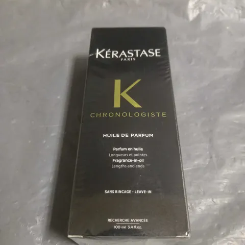 BOXED AND SEALED KERASTASE K CHRONOLOGISTE LEAVE IN HAIR FRAGRANCE OIL 100ML