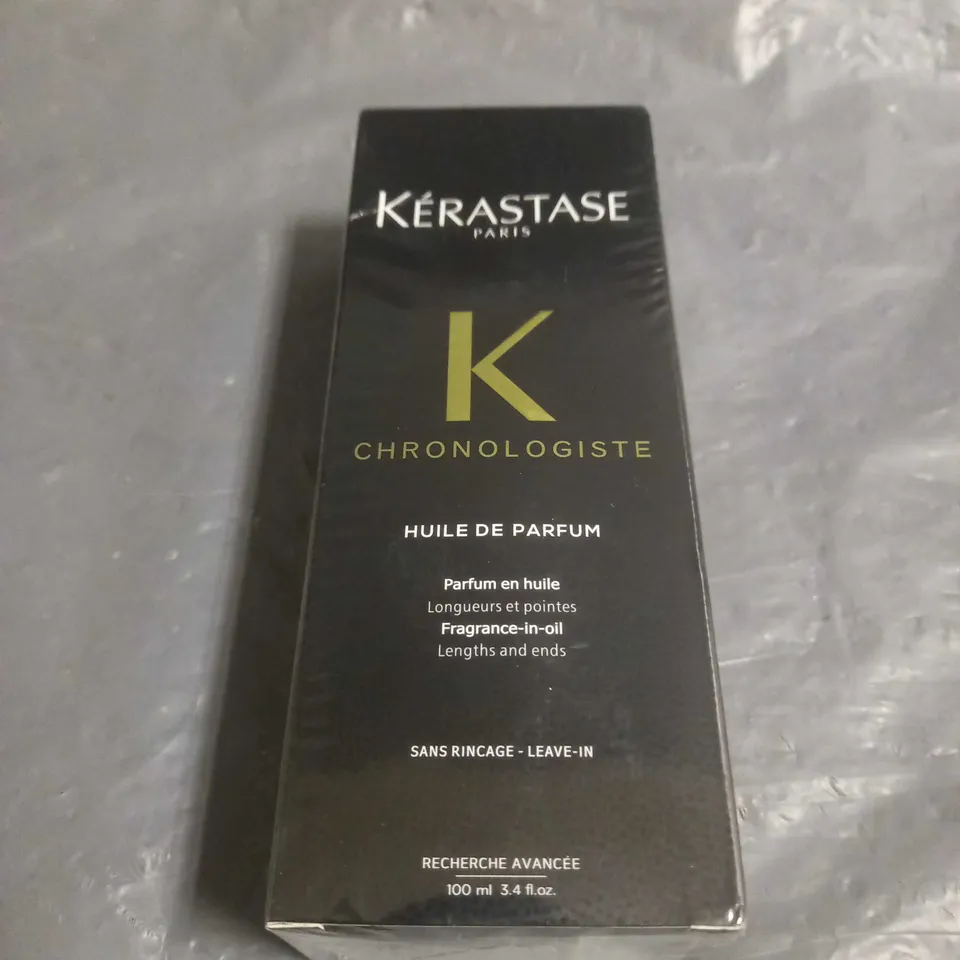 BOXED AND SEALED KERASTASE K CHRONOLOGISTE LEAVE IN HAIR FRAGRANCE OIL 100ML