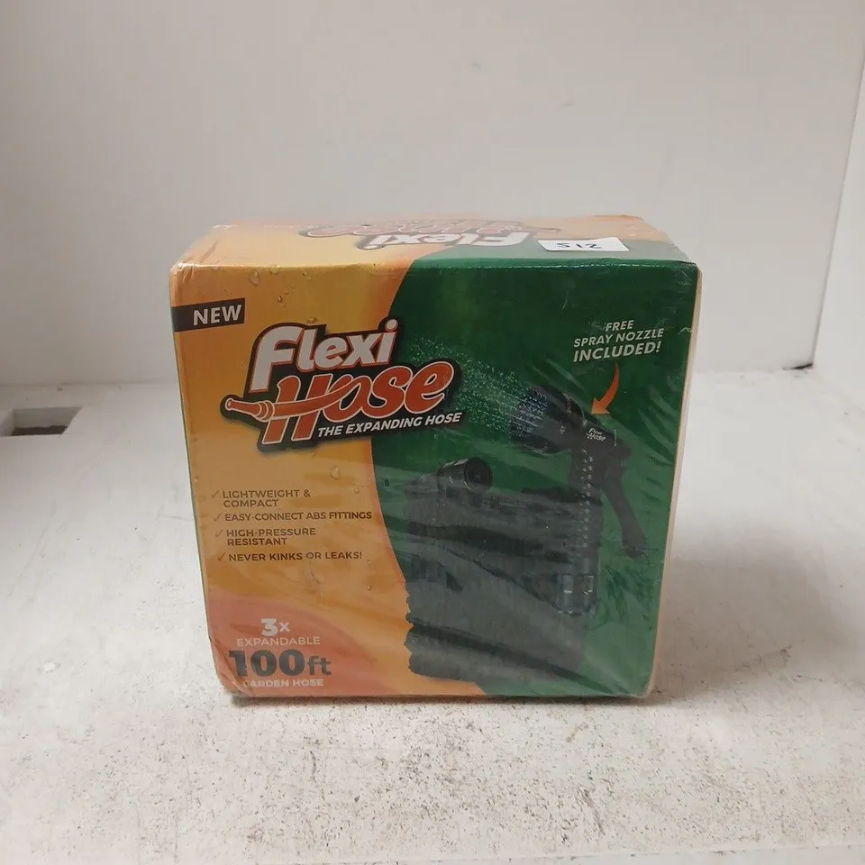 FLEXI HOSE EXPANDABLE GARDEN HOSE – 100FT, BOXED