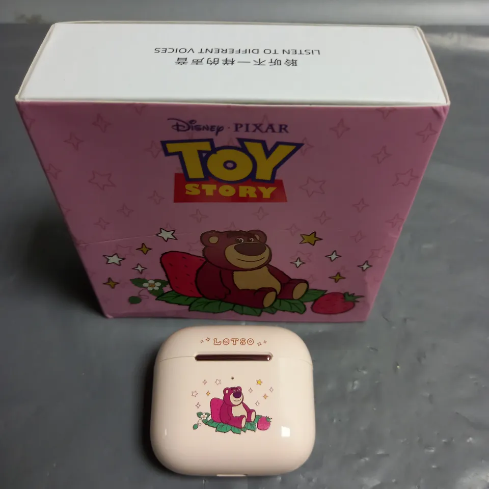 BOXED DISNEY PIXAR TOY STORY LOTSO TRUE WIRELESS EAR BUDS