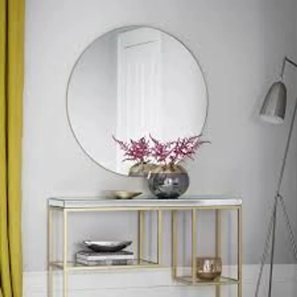 BOXED GALLERY DIRECT HADSPEN ROUND MIRROR CHAMPAGNE 