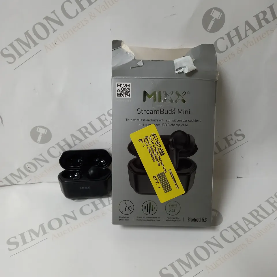 BOXED MIXX STREAMBUDS MINI TRUE WIRELESS EARBUDS
