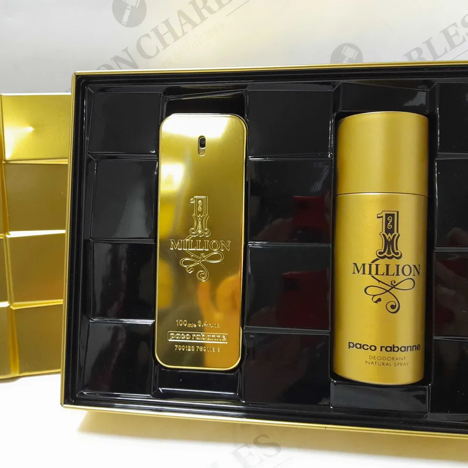 PACO RABANNE 1 MILLION EAU DE TOILETTE FOR MEN 100 ML GIFT SET