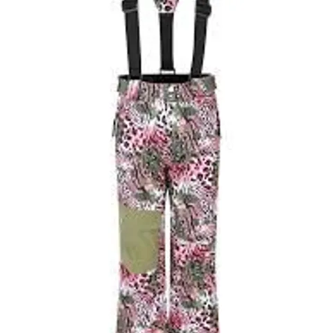 BRAND NEW DARE2BE POW PANTS IN OLIVE GREEN AND LEOPARD PRINT - 9/10 YRS