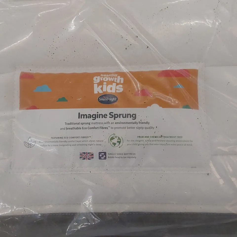 QUALITY BAGGED SILENTNIGHT HEALTHY GROWTH IMAGINE TRADITIONAL SPRUNG 3FT SINGLE MATTRESS 