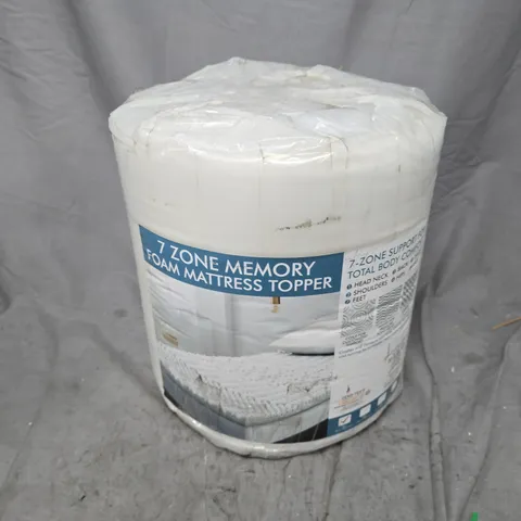 7 ZONE MEMORY FOAM MATTRESS TOPPER (90X190X4CM)