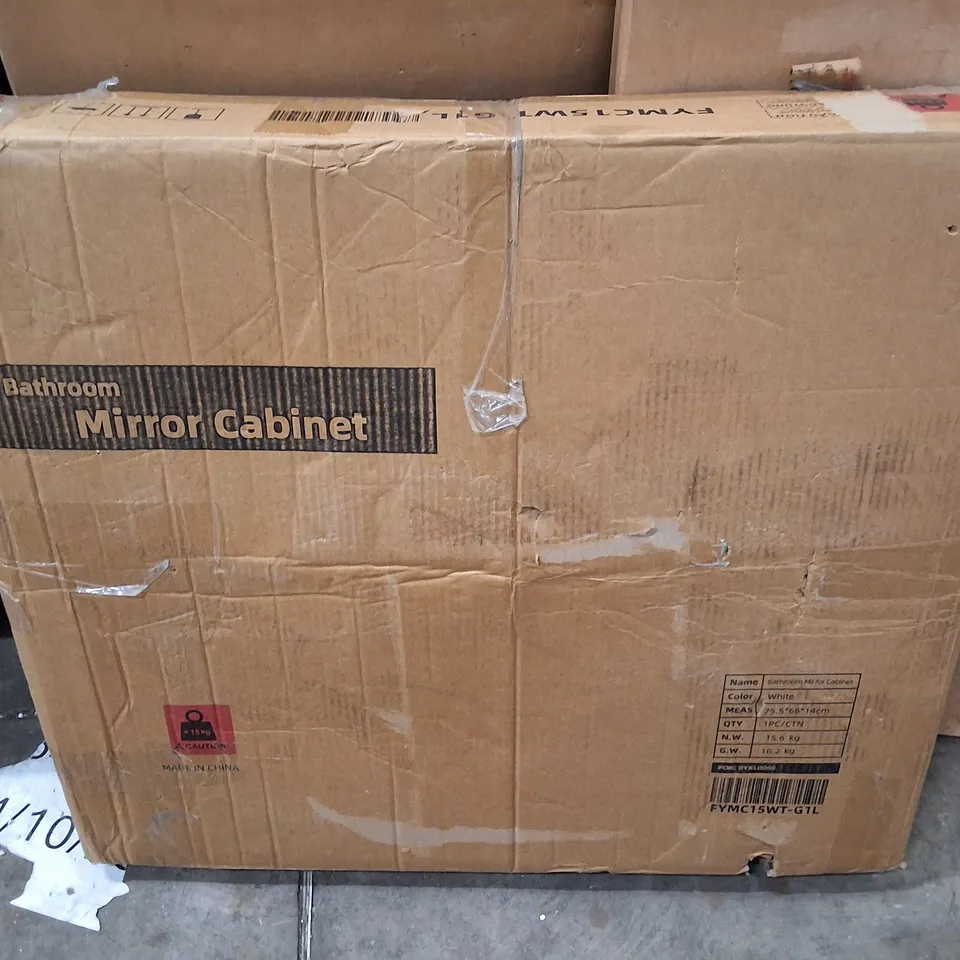 BOXED BATHROOM MIRROR CABINET