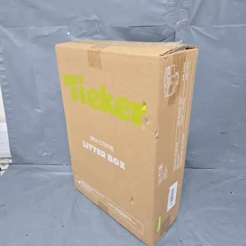 BOXED TIEKER LITTER BOX IN GREY 