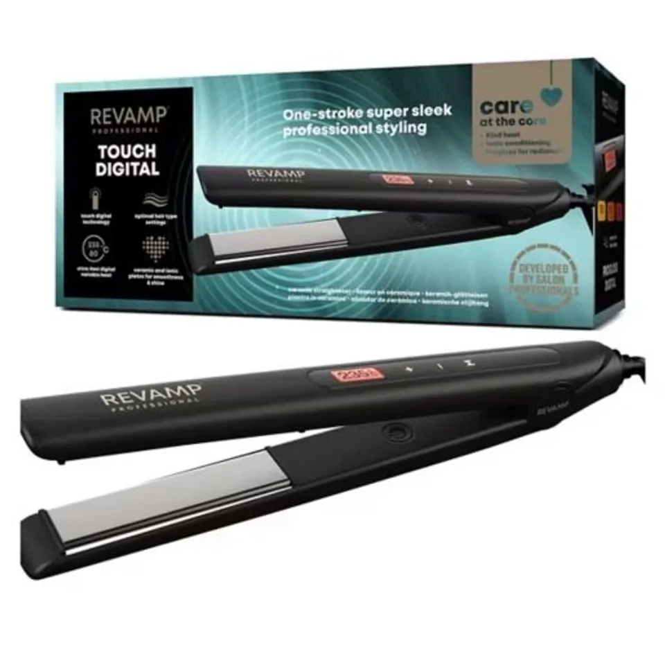 BOXED REVAMP PROGLOSS TOUCH DIGITAL CERAMIC STRAIGHTENER 