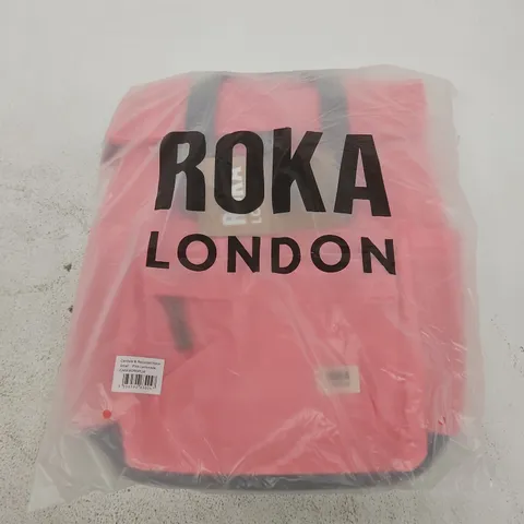 BAGGED ROKA LONDON CANFIELD B RECYCLED NYLON SMALL - PINK LEMONADE