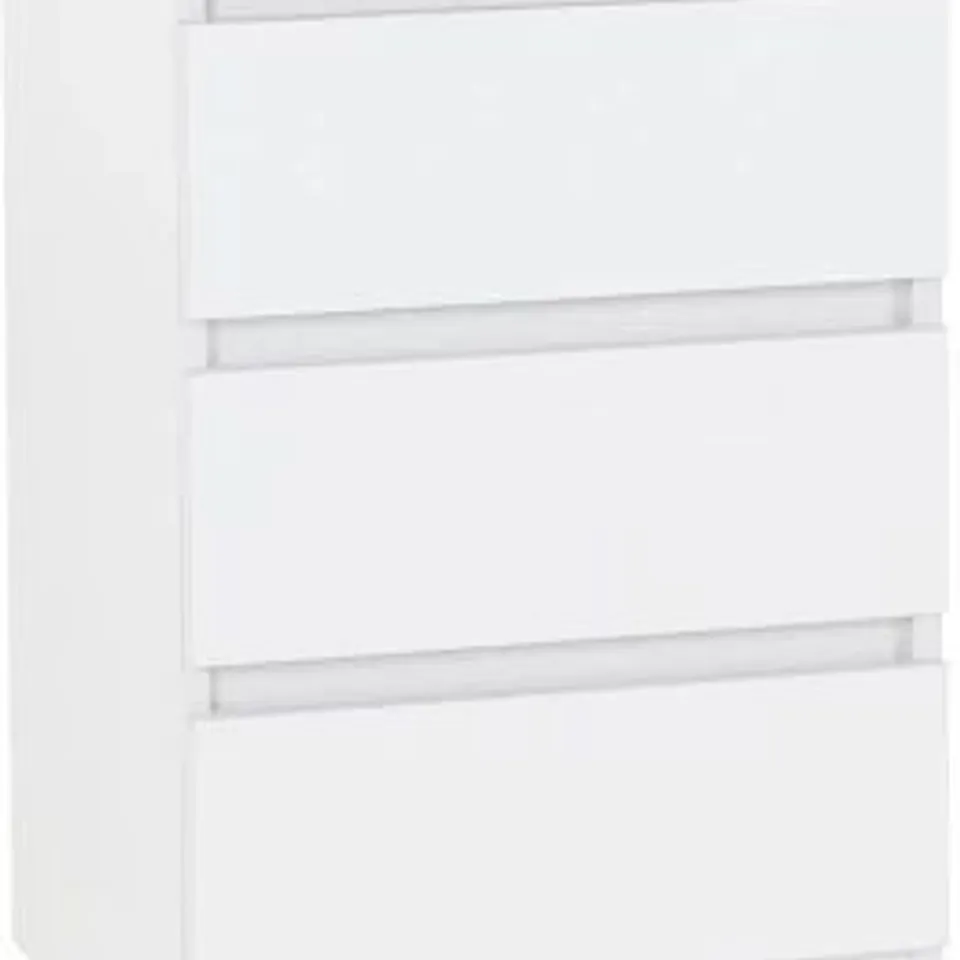 BOXED MALVERN 3 DRAWER BEDSIDE TABLE - WHITE
