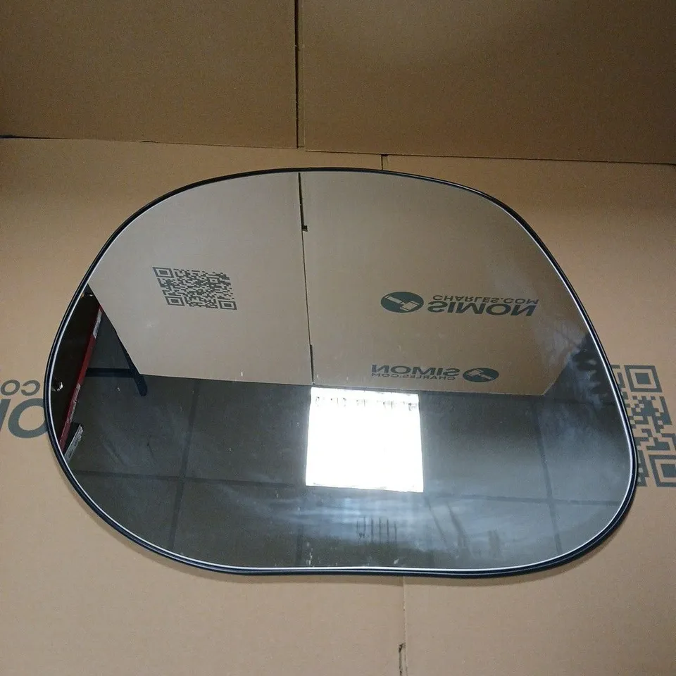 EDGED MIRROR IN BLACK - COLLECTION ONLY