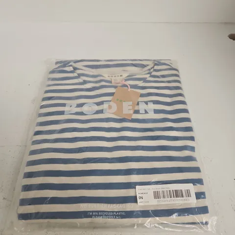 BODEN EVE STRIPE JERSEY MIDI DRESS β WOMEN'S, BLUE/WHITE, UK 14