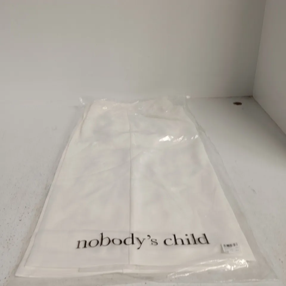 NOBODY'S CHILD TAILORED CULOTTES – WHITE, UK 12 (EU 40, USA 8)