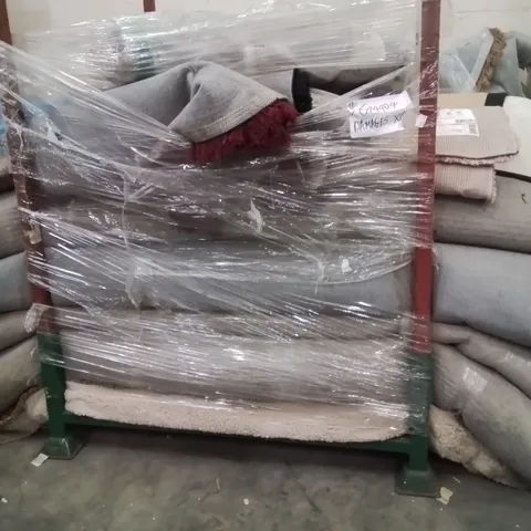 STILLAGE OF APPROXIMATELY 17 QUALITY DESIGNER RUGS