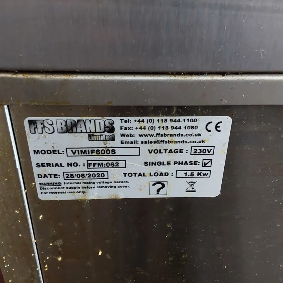 VIZU MINI FRIES FREESTANDING CHIP SCUTTLE & SERVING AREA - VIMIF600S