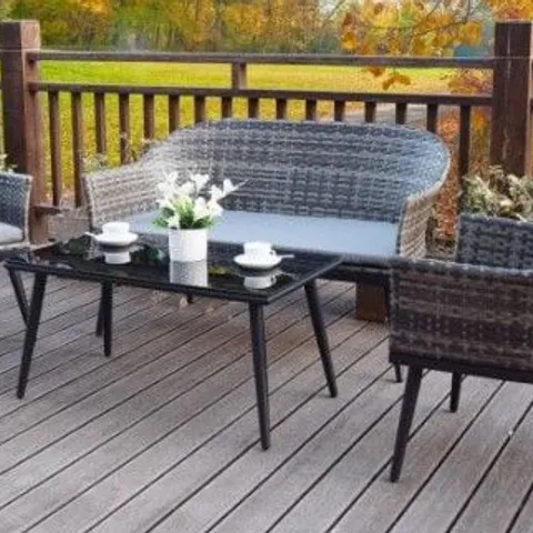 BRAND NEW BOXED DELLA 4 SEAT SOFA SET