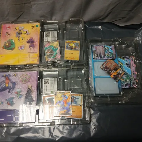 LOT OF 3 POKÉMON TRADING CARD GAME PACKS WITH DAMAGED PACKAGING