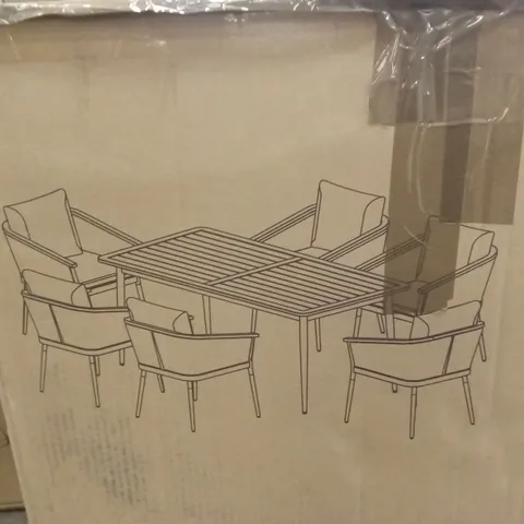 BOXED SET OF 2 CALVI OUTDOOR DINING CHAIRS // 2 CHAIRS ONLY (1 BOX)