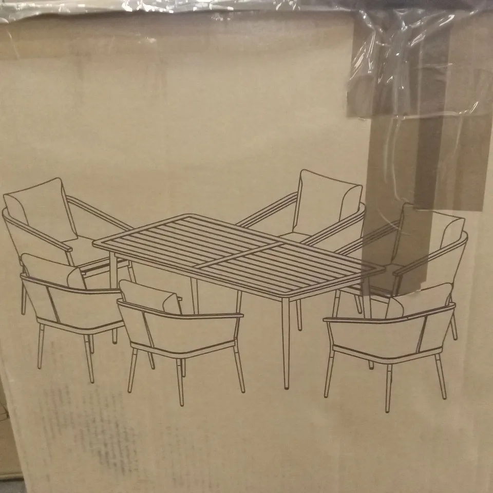 BOXED SET OF 2 CALVI OUTDOOR DINING CHAIRS // 2 CHAIRS ONLY (1 BOX)