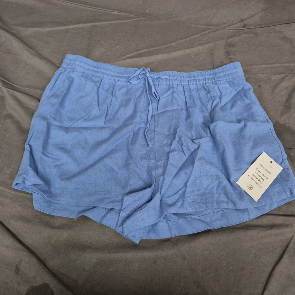 NOBODY'S CHILD JET SHORTS – LINEN BLUE, UK 18
