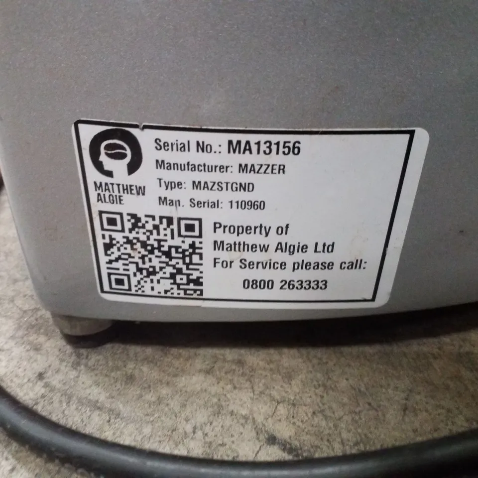 MAZZER COMMERCIAL COFFEE GRINDER