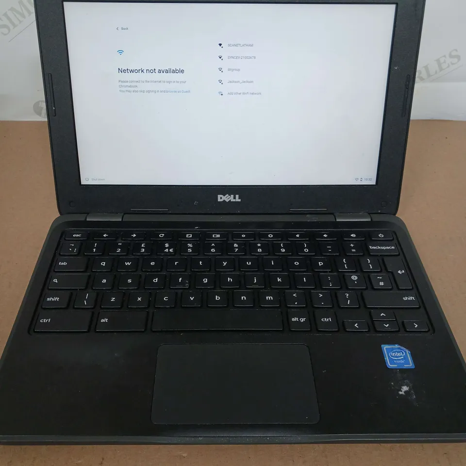 DELL CHROMEBOOK 11 3180 11 INCH CELERON N3060 1.60GHZ