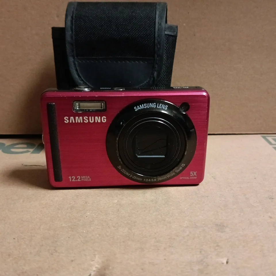 SAMSUNG PL70 12.2 MEGA PIXEL DIGITAL CAMERA - RED