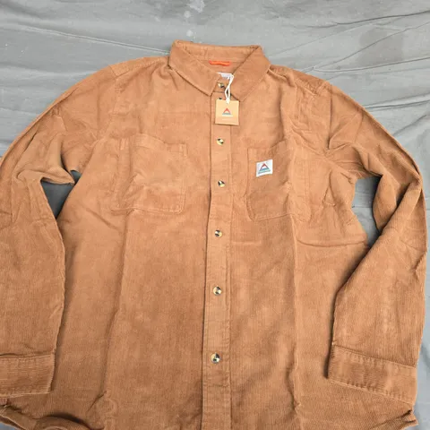 PASSENGER BACKCOUNTRY CORD SHIRT IN TOFFEE - MEDIUM