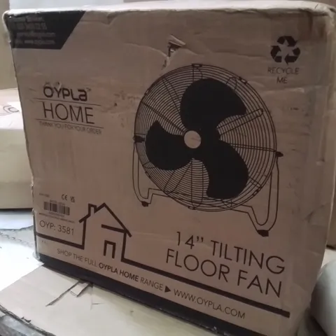 BOXED OYPLA 14" TILTING FAN