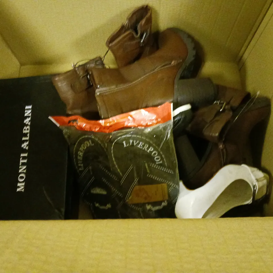 LOT OF 10 ASSORTED PAIRS OF SHOES TO INCLUDE BRIT-MAN AND MONTI ALBANI