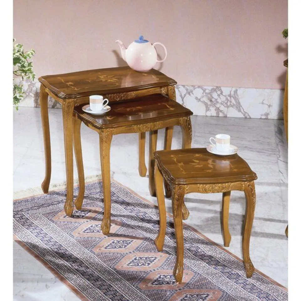 BOXED BUELL 3 PIECE COFFEE TABLE SET 