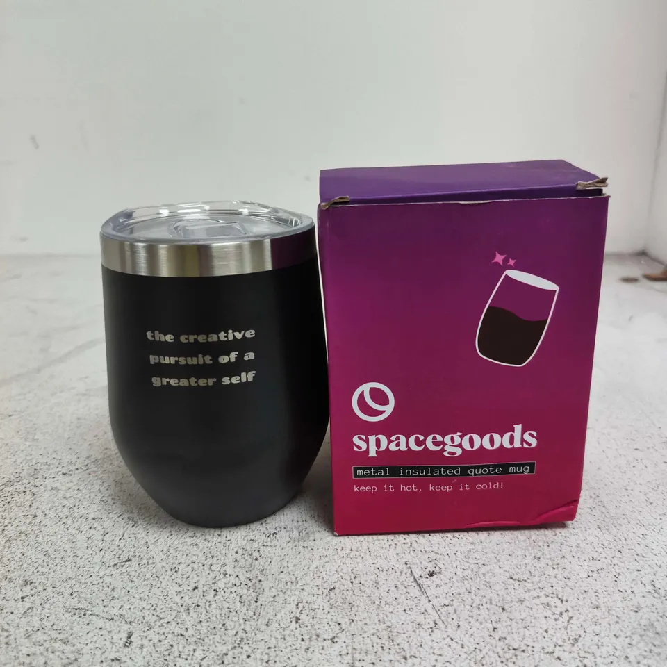 SPACEGOODS METAL INSULATED QUOTE MUG