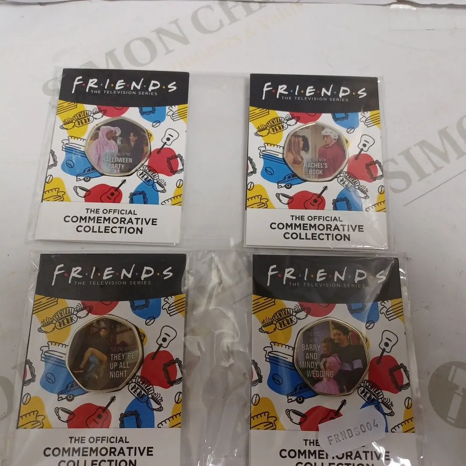 BOX OF APPROX 8 F.R.I.E.N.D.S COLLECTABLE COINS