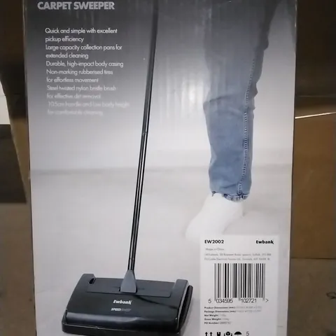 BOXED EWBANK SPEEDSWEEP CARPET CLEANER EW2002 (1 BOX)