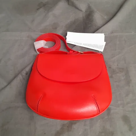ARKET LEATHER BAG IN ORANGE ONE SIZE