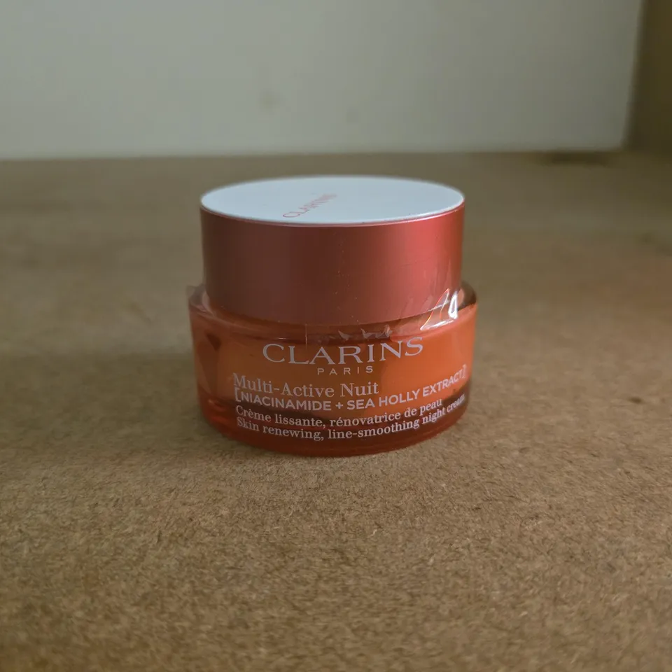 CLARINS PARIS MULTI ACTIVE NUIT NIACINAMIDE + SEA HOLLY EXTRACT 50ML NIGHT CREAM