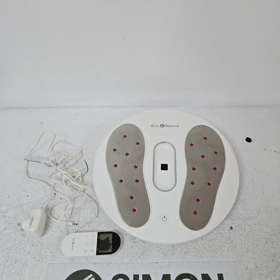 BLISS & BEYOND ELECTRIC EMS FOOT TENS – FOOT MASSAGER WITH REMOTE (BOXED)