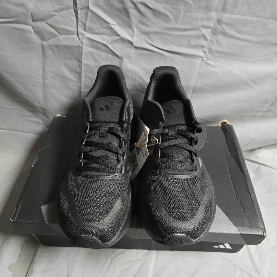 ADIDAS BLACK RUNNING SHOES – MEN'S, UK SIZE 5