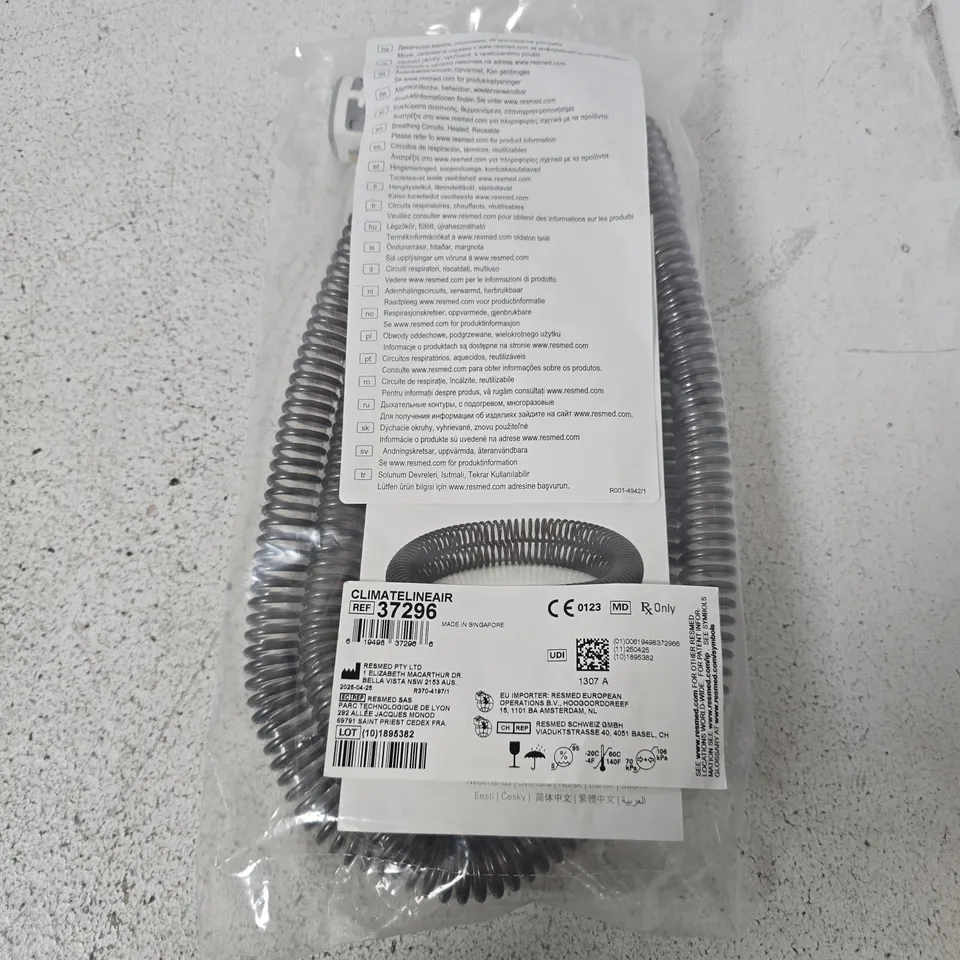 RESMED CLIMATELINEAIR HEATED TUBE RESMED AIRSENSE 10 & AIRCURVE 10 