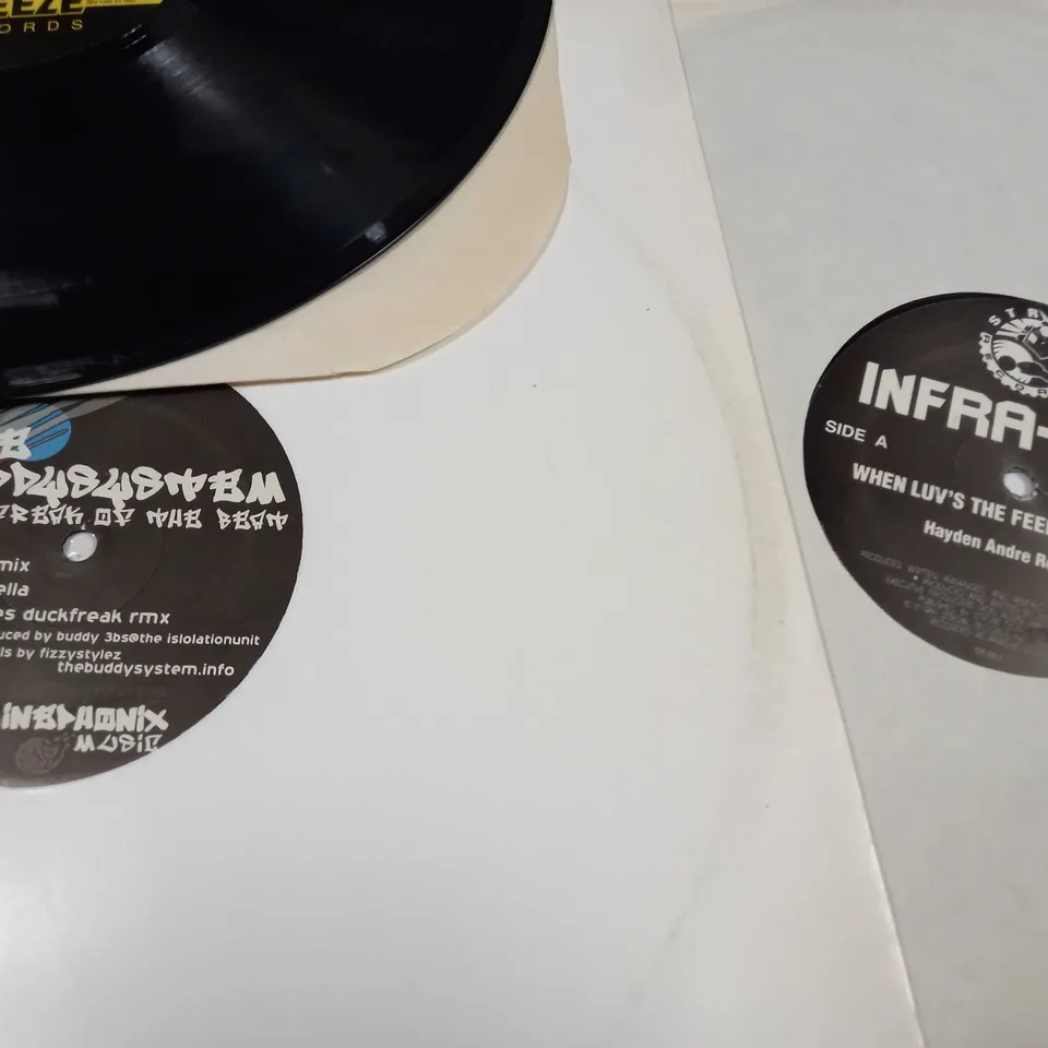 LOT OF 12 ASSORTED VINYLS TO INCLUDE INFRA-RED, KEISHA JENKINS AND BLACK BISHOP