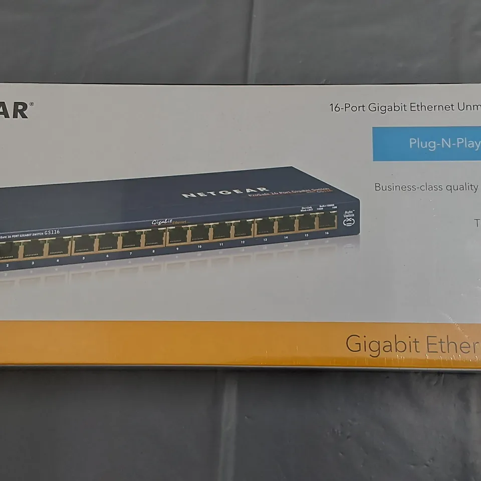 SEALED NETGEAR 16-PORT GIGABIT ETHERNET UNMANAGED SWITCH