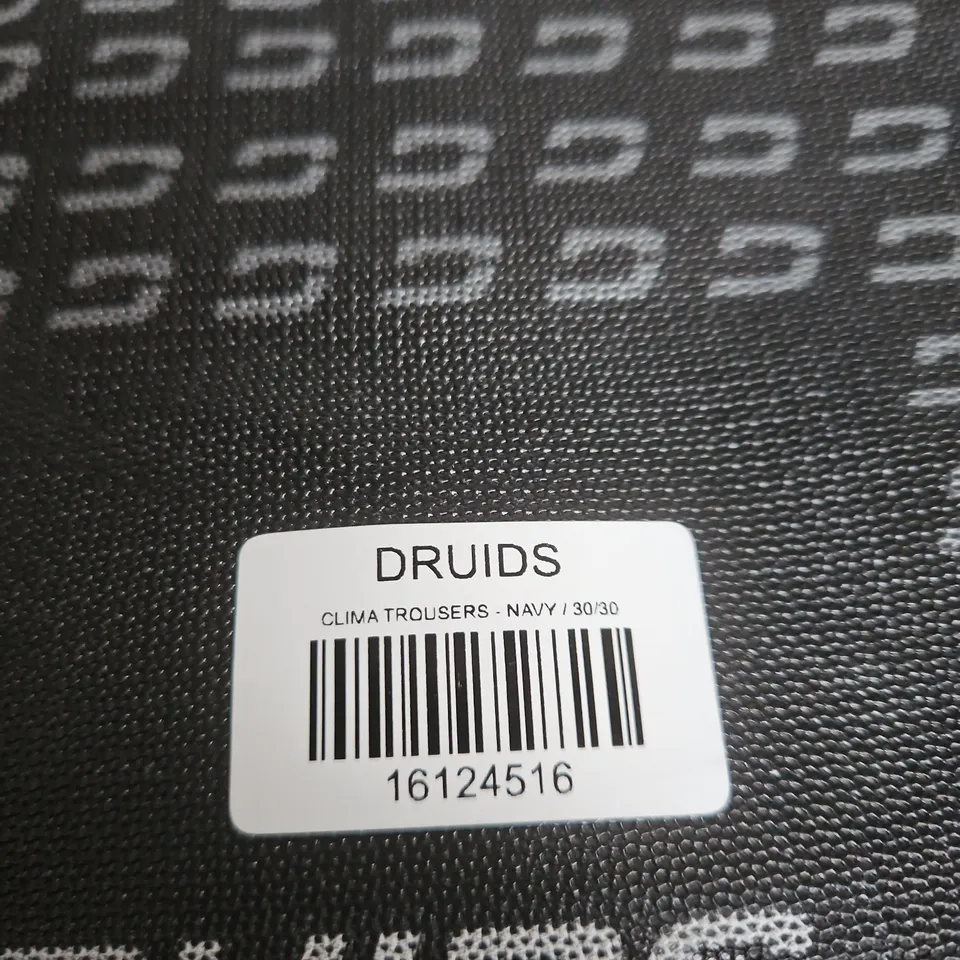 DRUIDS CLIMA TROUSERS – NAVY, UK 30/30